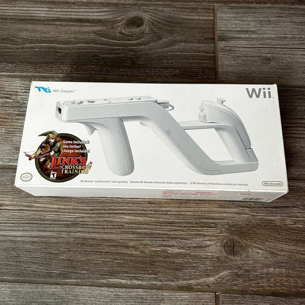 Nintendo Wii Zapper Light Gun Peripheral Link's Crossbow‎ Controller Included